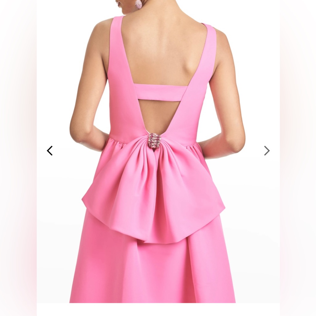 Never Worn Designer Pink Bow Dress!